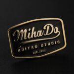 znachok.ua-Шильд MihaDo латунь для оборудования и сувениров