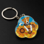 znachok.ua-Брелок Пес Патрон латунь для мероприятий и сувениров