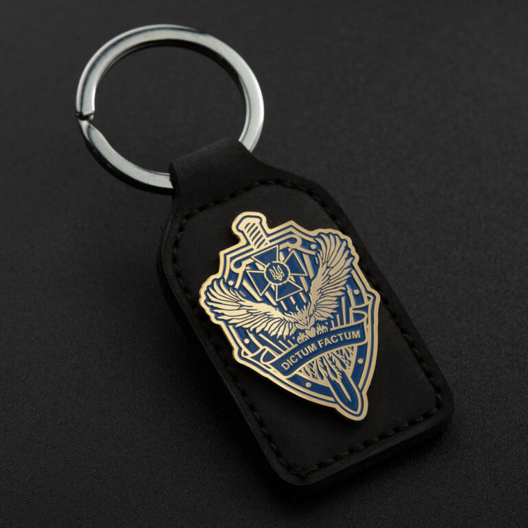 Keychain Dictum Factum blue