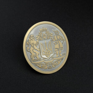 znachok.ua-Coin Emblem Shield brass for products and souvenirs