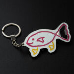 znachok.ua-Брелок Рыба латунь для мероприятий и сувениров